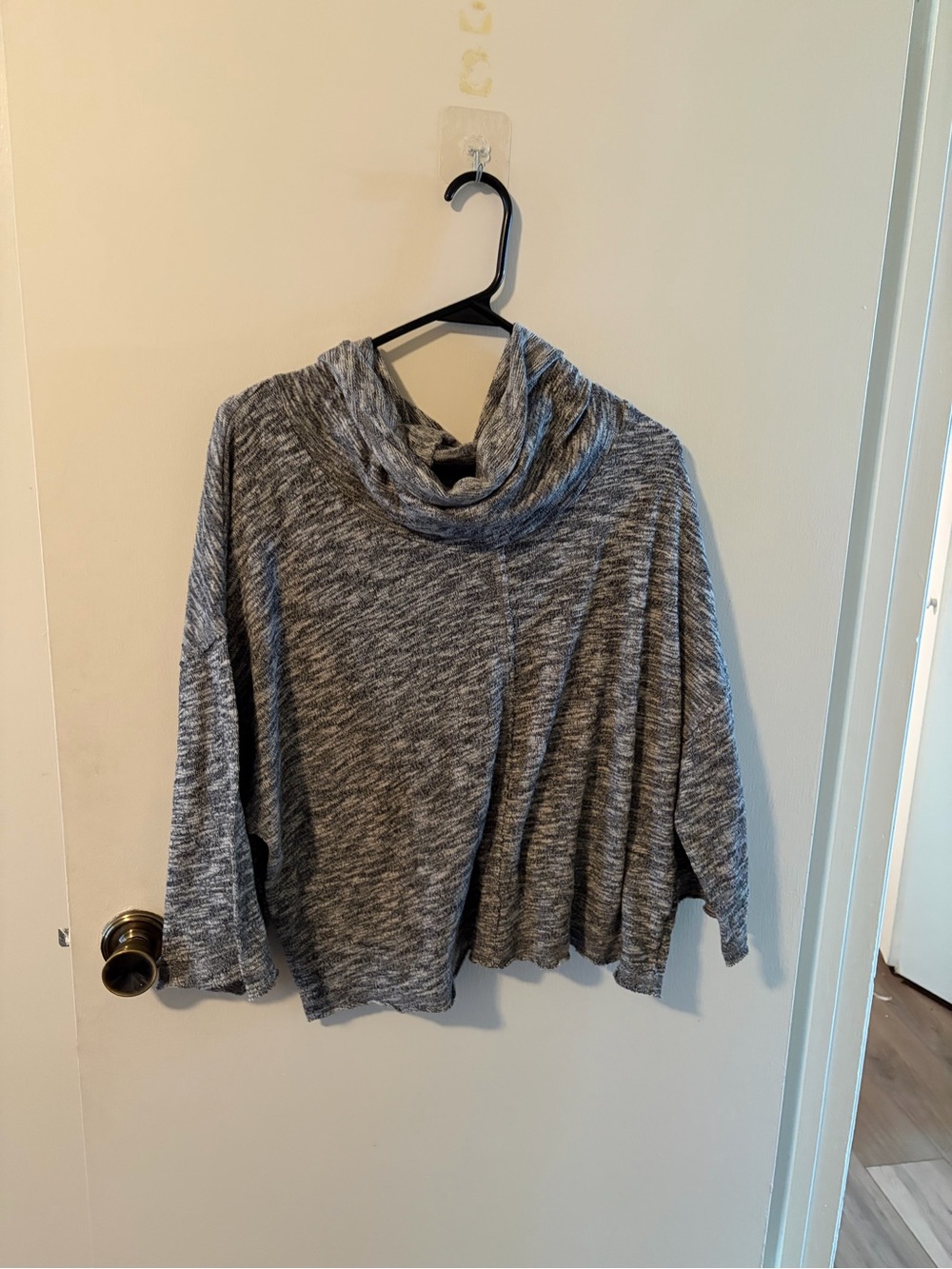 Billabong Heathered Grey Cowl Neck Sweater